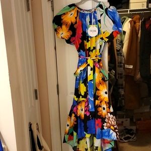 NWT Christopher John Rogers Target Floral Puff Sleeve dress